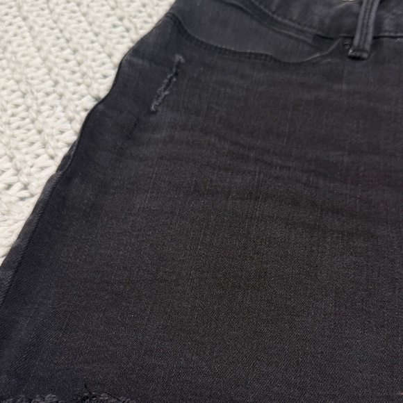 American Rag Black Distressed Denim Mini Skirt - Picture 2 of 7